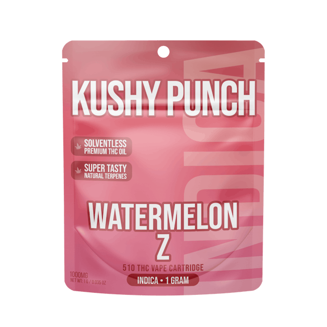 Photograph of product: Watermelon Z 1G Kushy Punch 510 Vape Cart - - 