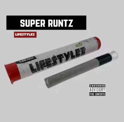 Photograph of product: Super Runtz | LifeStylez | Glass Tip Pre-roll