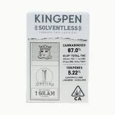 Photograph of product: [Kingpen] Solventless Cartridge - 1g - Alien OG (H) - 