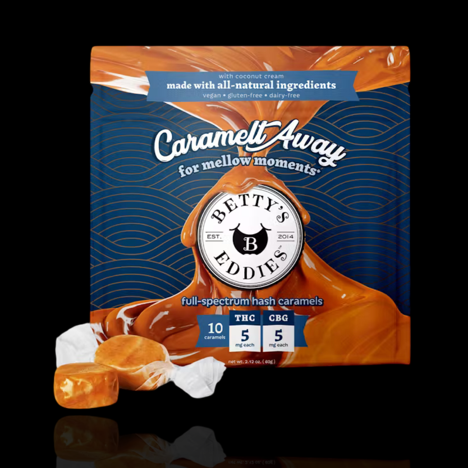 Photograph of product: Caramelt Away Full-Spectrum au chocolat Caramels 10 pieces
