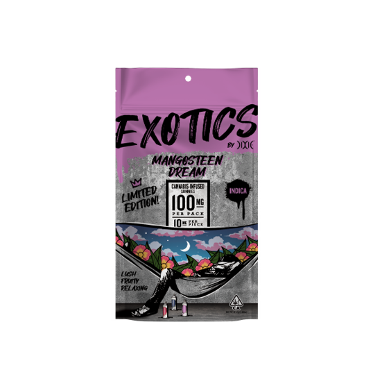 Photograph of product: Dixie LTO Exotics - Mangosteen Dream - Gummies - 200mg - Oui'd