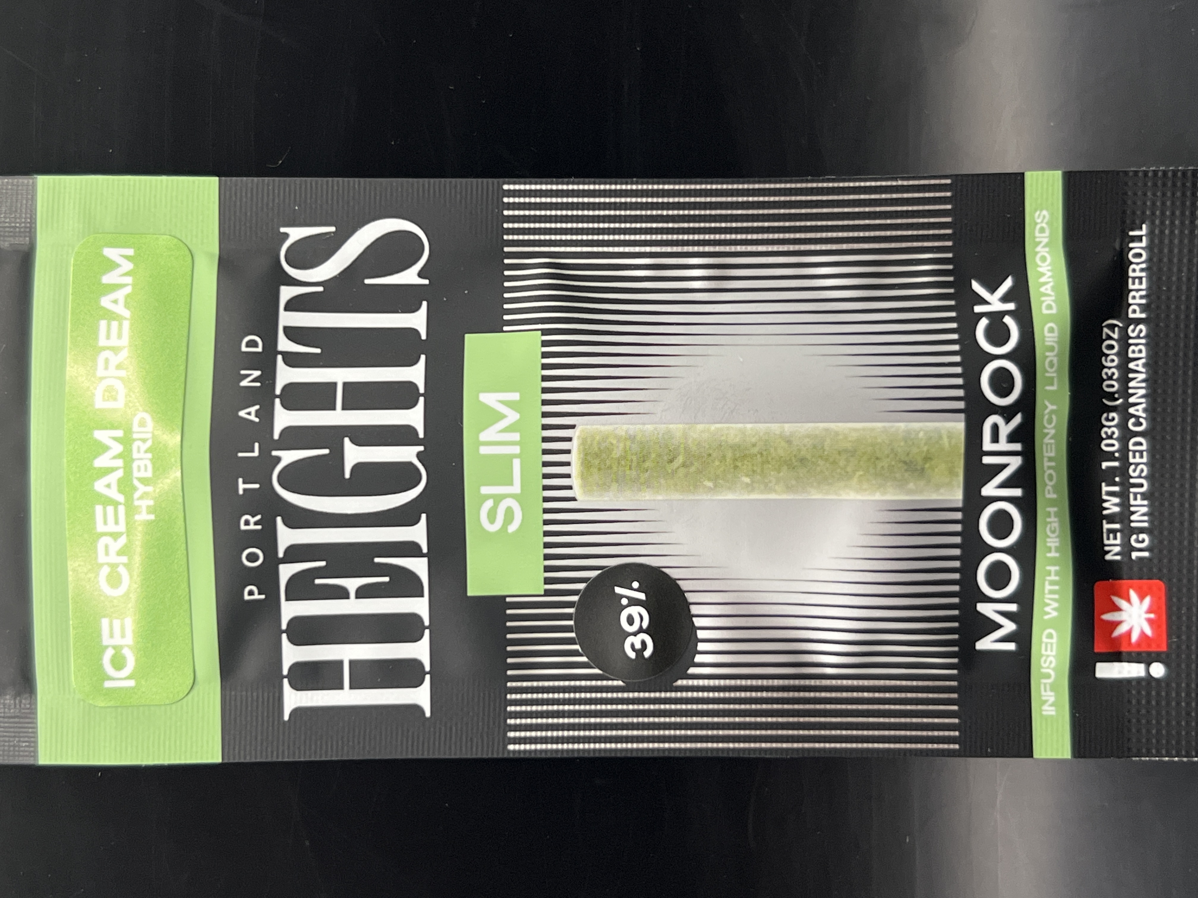 Photograph of product: Portland Heights 'Ice Cream Dream' Moonrock Slims Pre-Roll