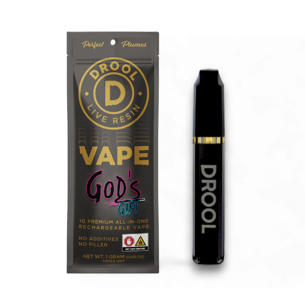 Photograph of product: Gods Gift - Live Resin Disposable - 1g
