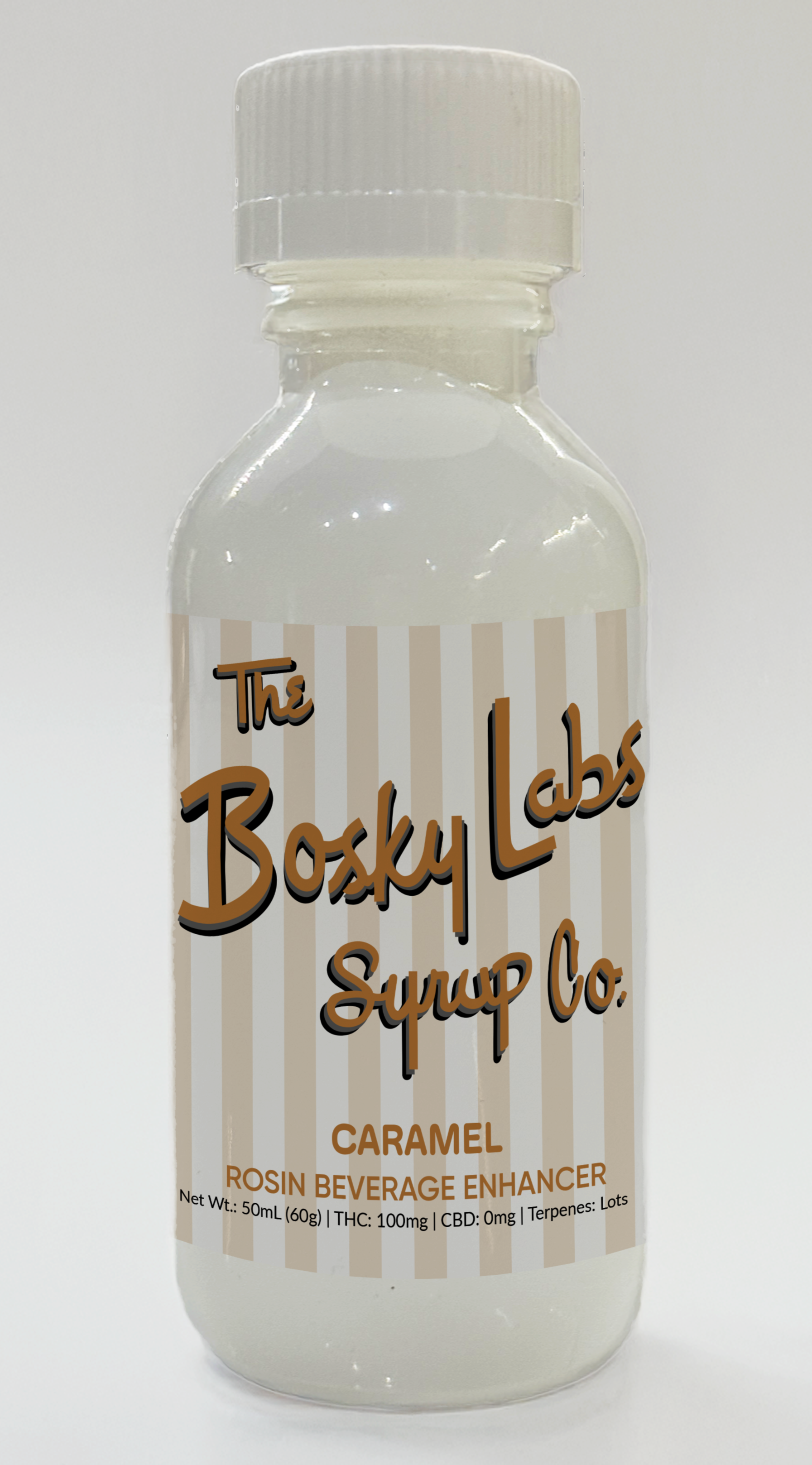 Photograph of product: Bosky Labs - Caramel - au chocolat Rosin Infused Syrup - (100mg)