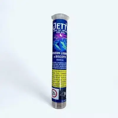 Photograph of product: Jetty | Infused Preroll | Northern Lights #5 x Biscotti