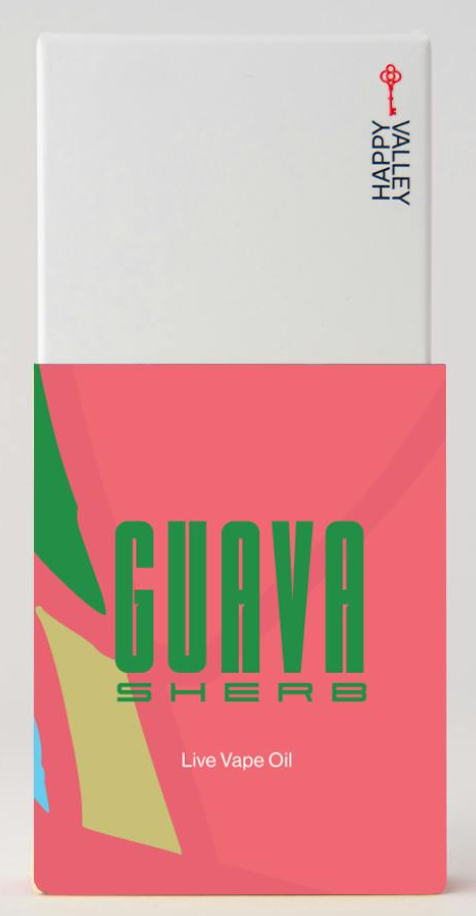 Photograph of Product: Guava Sherb - 1g Vape Cart - Happy Valley