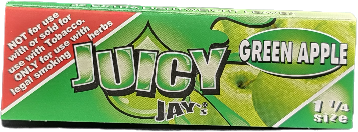 Photograph of product: Elite | Juicy Jays | Paper | Green Apple 1 1/4 |