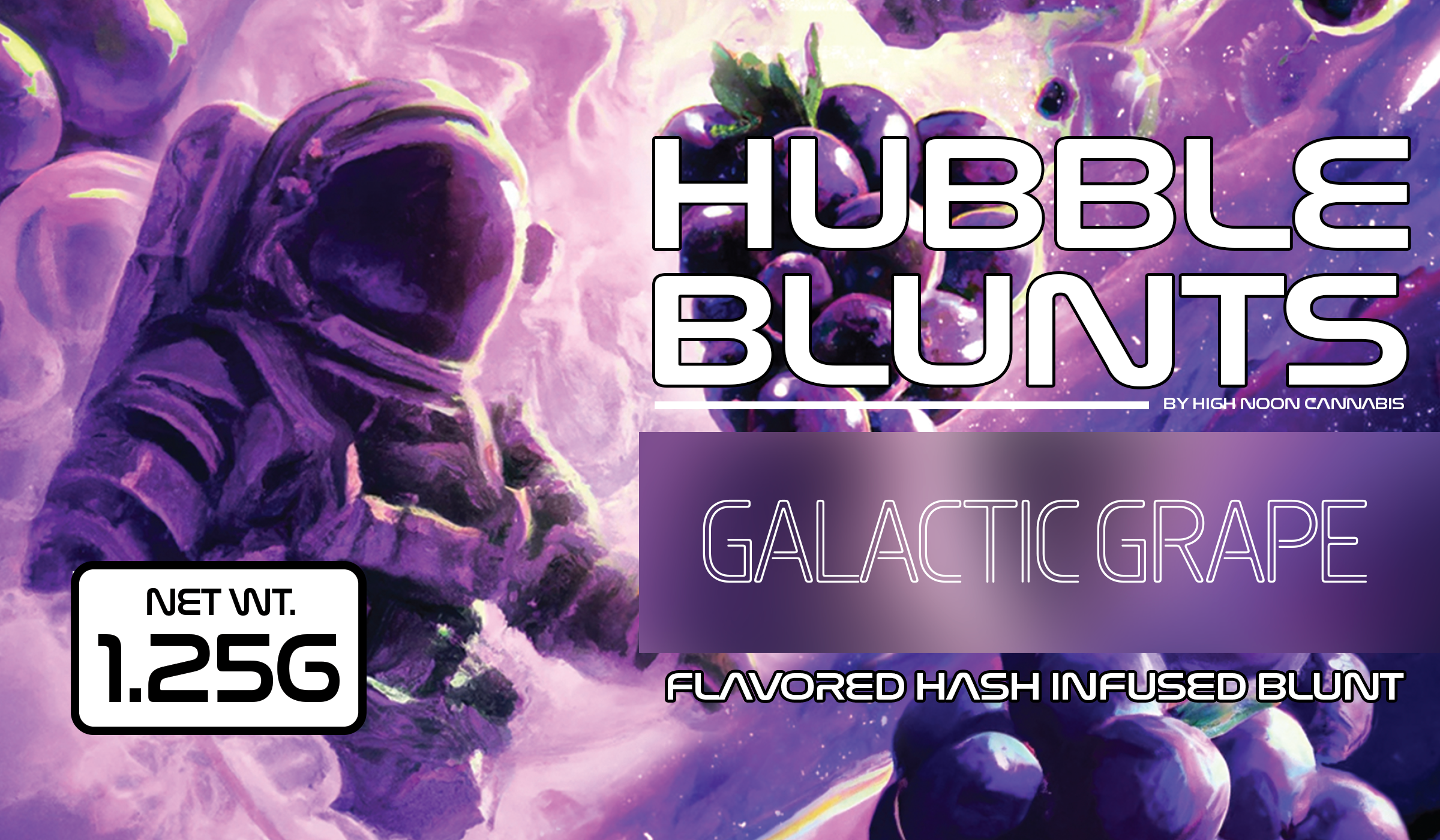 Photograph of product: Hubble Blunt Galactic Grape 1.25g
