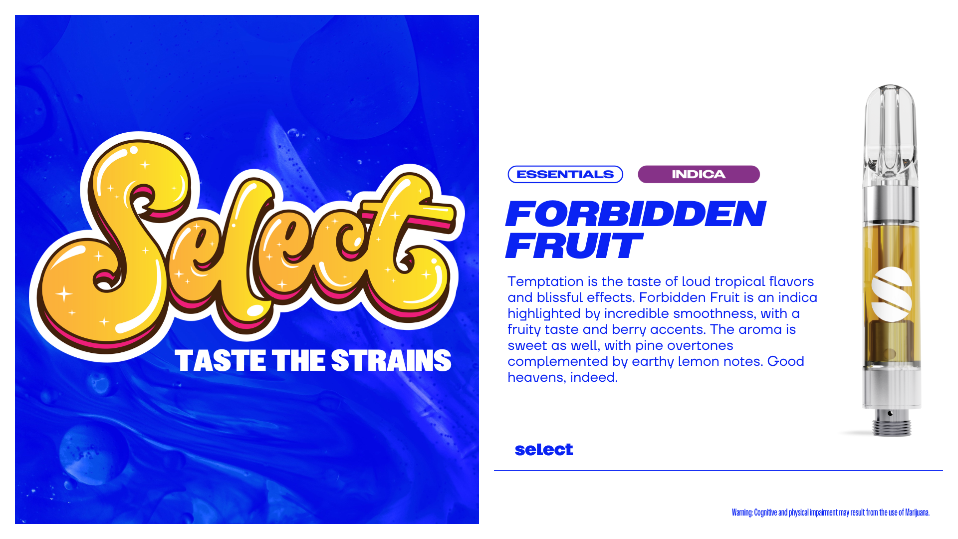 Photograph of product: Forbidden Fruit | 1g | Vape | Select