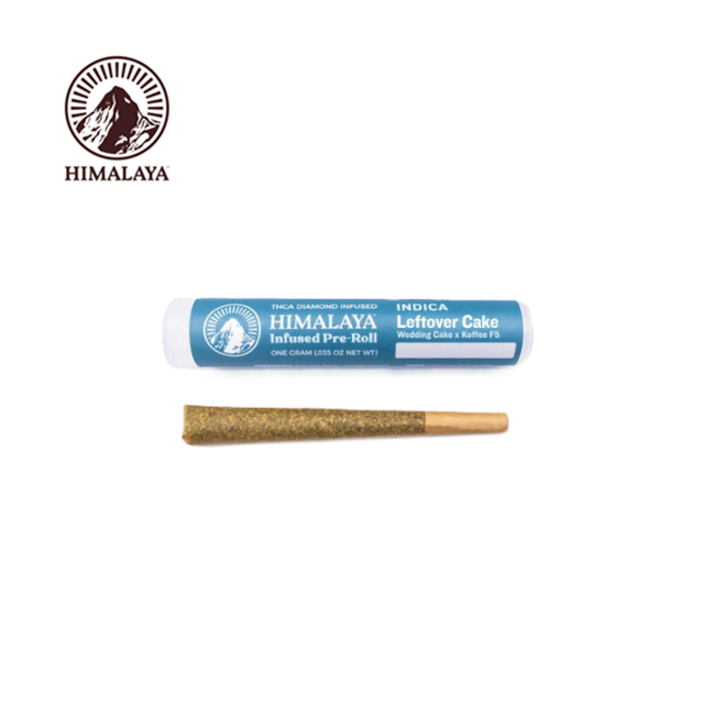 Photograph of product: LEFTOVER CAKE 1G DIAMOND INFUSED PREROLL