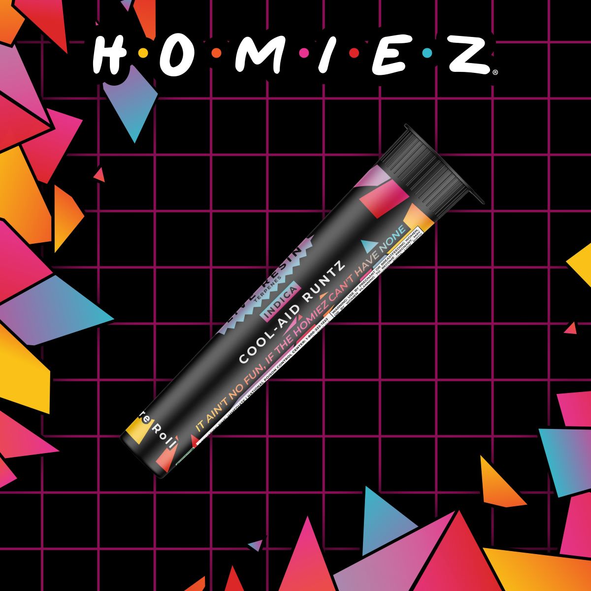 Photograph of Product: HOMIEZ - COOL AID RUNTZ - 1.3G INFUSED PREROLL