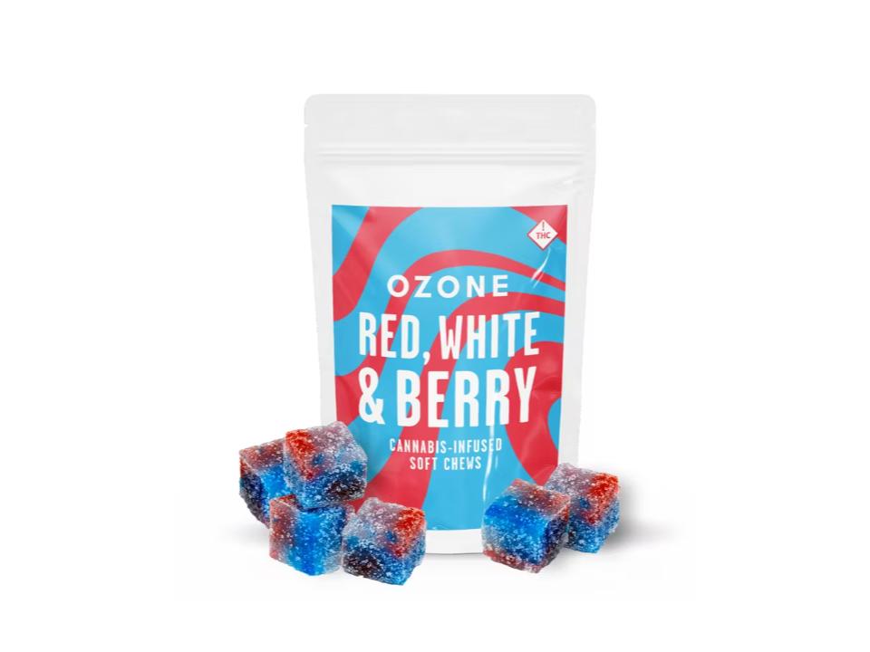 Photograph of product: Red, White, and Berry | Gummies | 20pk of 5mg*