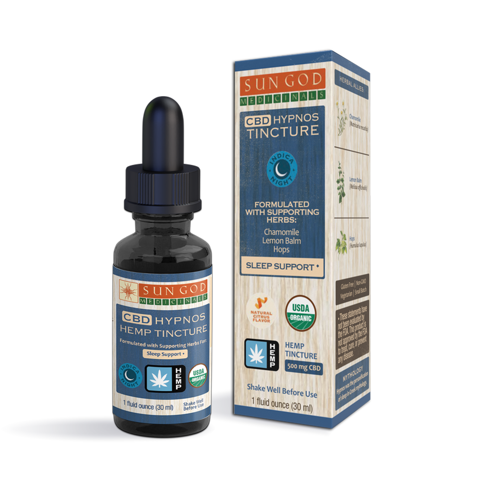 Photograph of product: Hypnos Sleep Support Hemp Tincture