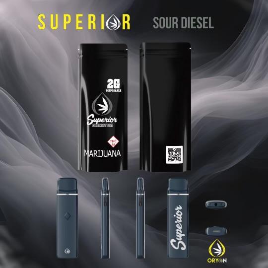Photograph of product: Sour Diesel | 2g | AIO Disposable