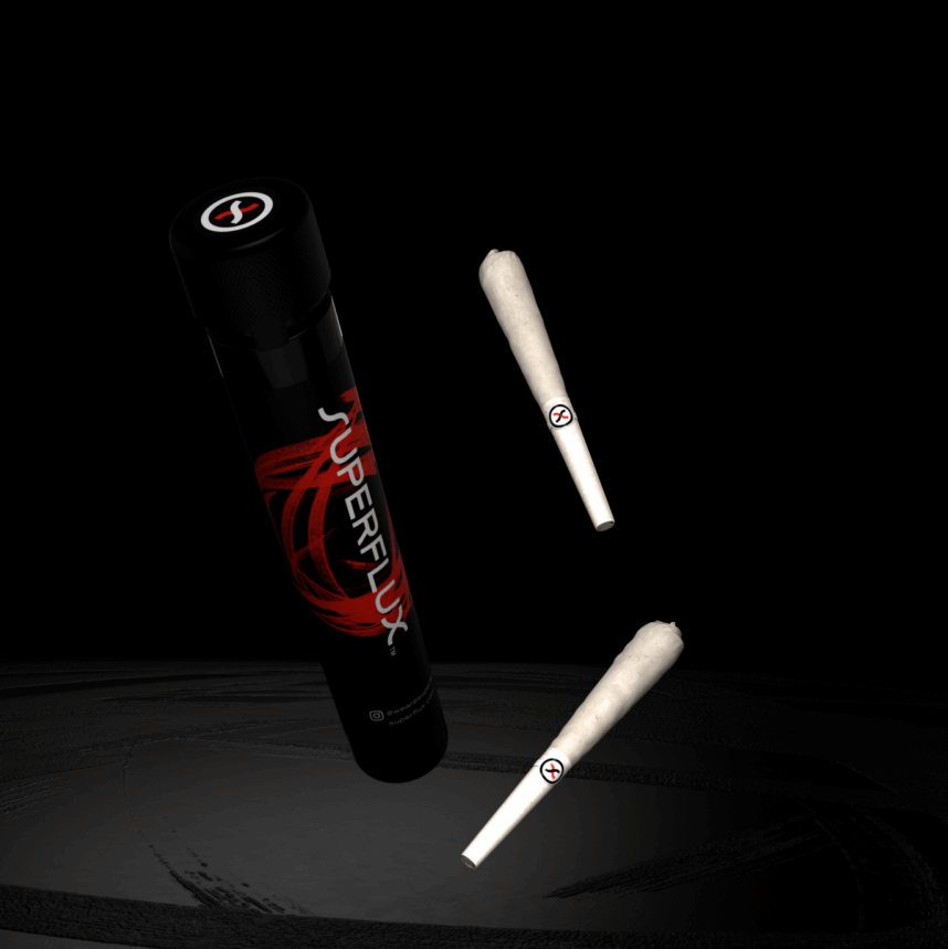 Photograph of product: Superflux - Lion Sap Infused 2pk Pre-Rolls - 1g