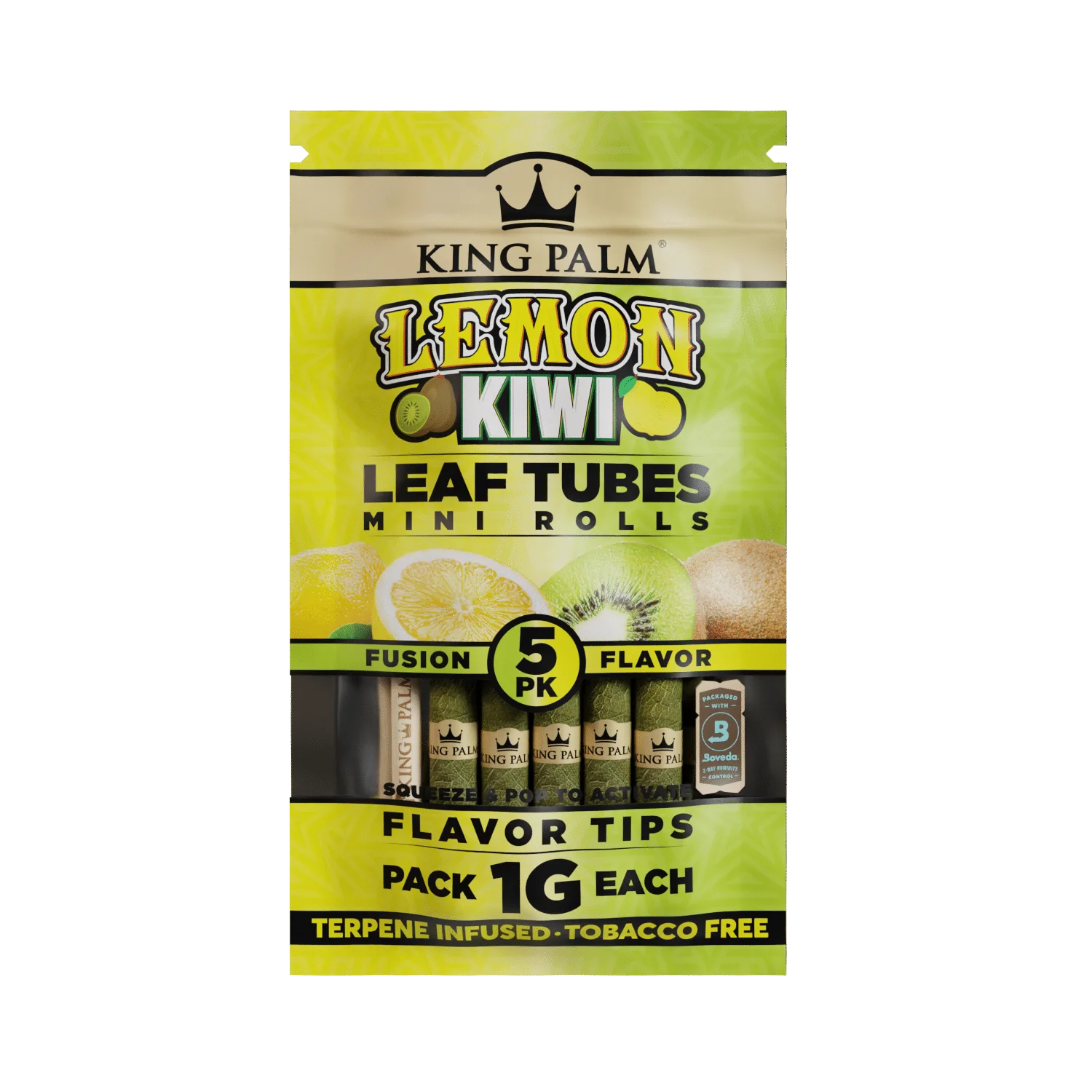 Photograph of product: King Palm - Lemon Kiwi Minis | 5pk