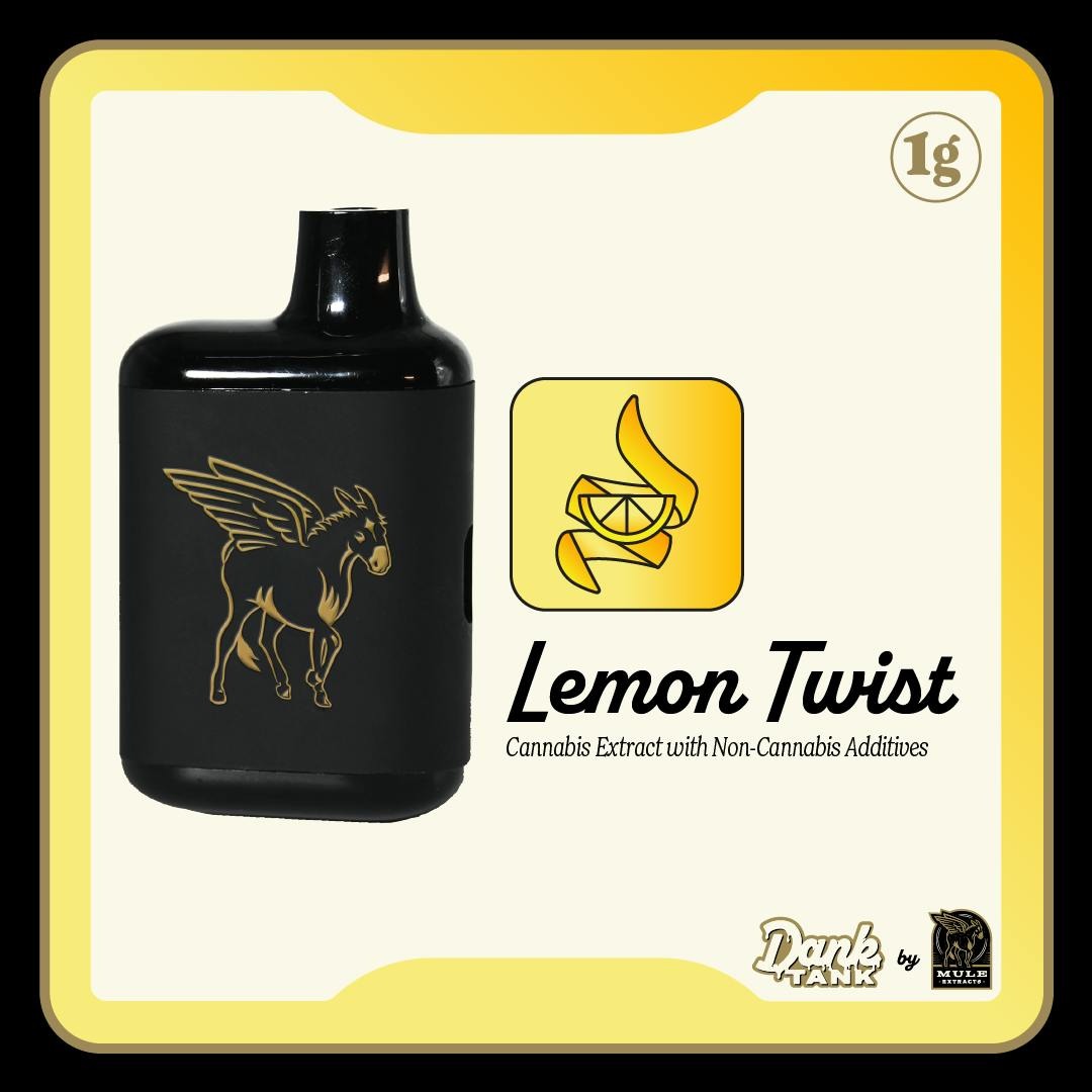 Photograph of product: Dank Tank - Lemon Twist - AIO - 1g