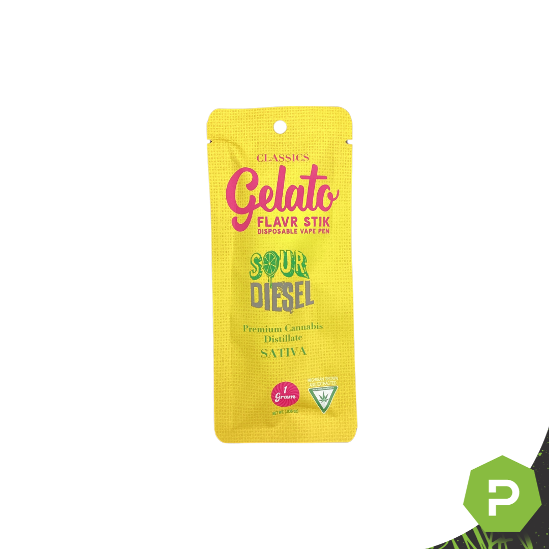 Photograph of product: Gelato Disposable | Sour Diesel