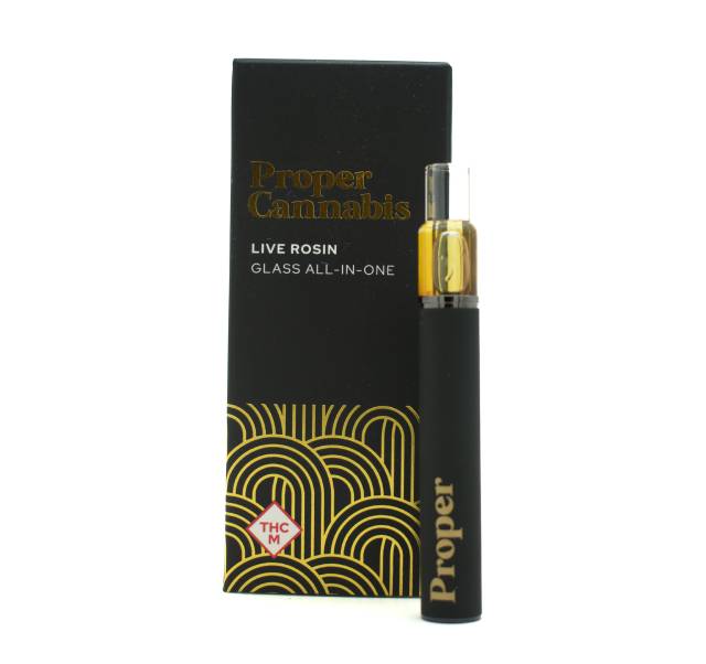 Photograph of product: Proper High Fructose Corn Syrup Live Rosin Disposable Vape (.5g)