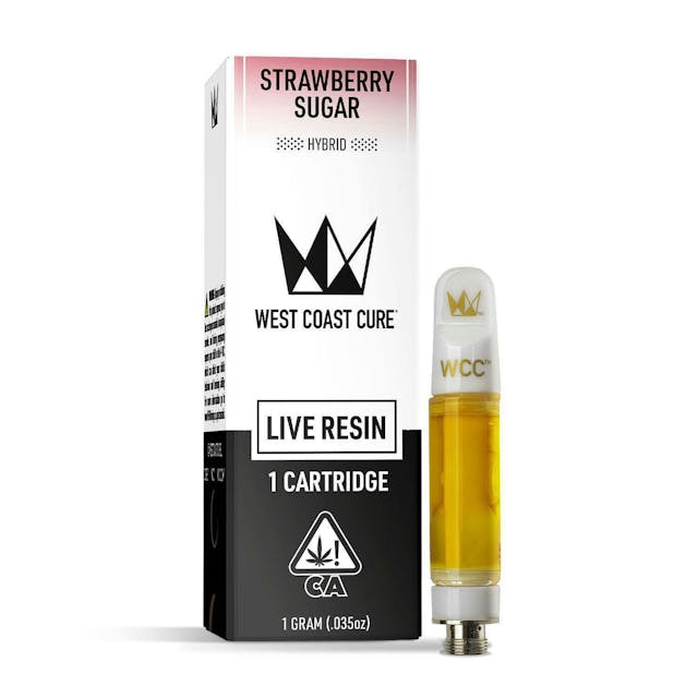 Photograph of product: Strawberry Sugar | 1g Live Resin Cartridge - 
