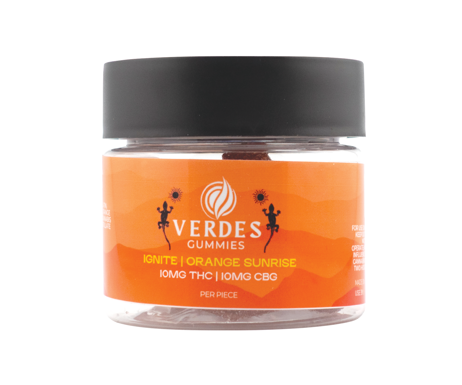 Photograph of product: Gummies Orange Sunrise 10mg TH-oui: 10mg CBG 10 Pack