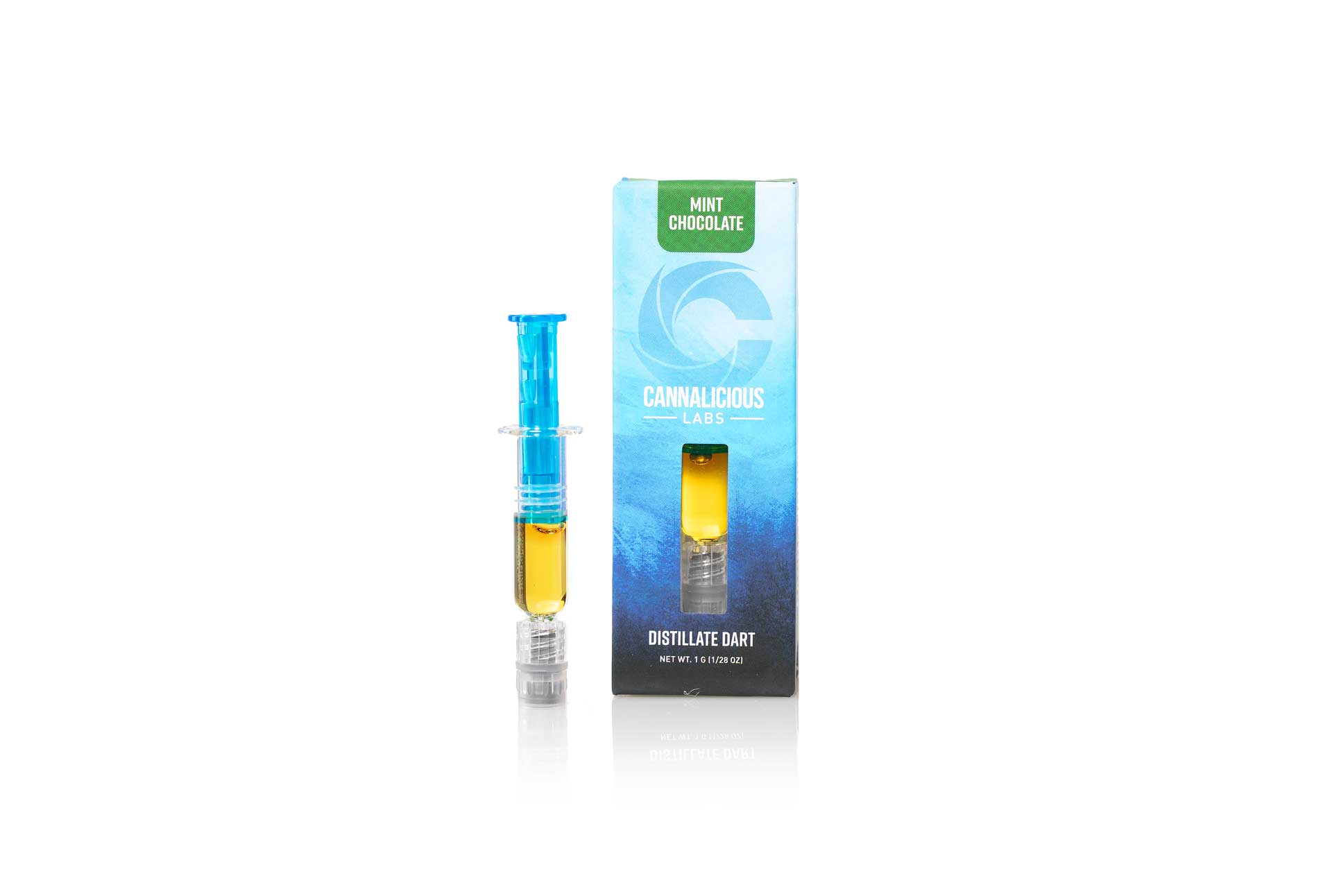 Photograph of product: Cannalicious Labs | Distillate Dart - 1g - Mint Chocolate
