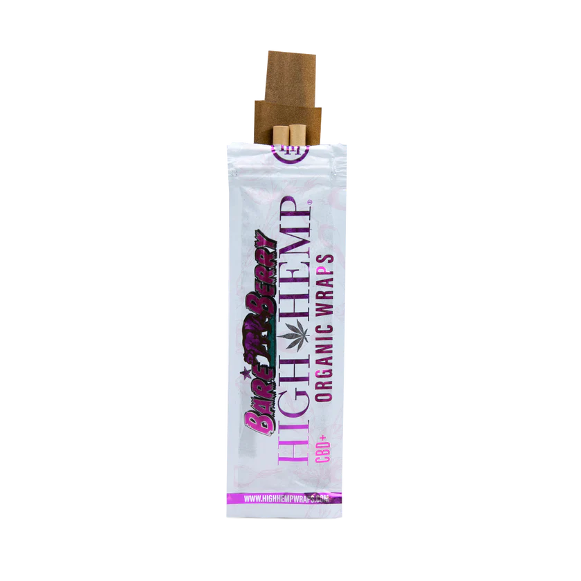 Photograph of product: Wraps | High Hemp | Organic Hemp 2pk | Bare Berry | 200 Points