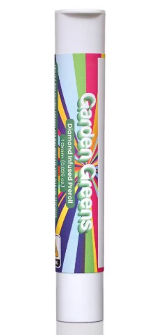 Photograph of product: Garden Greens - Triple OG Diamond Infused Pre-Roll - 1g