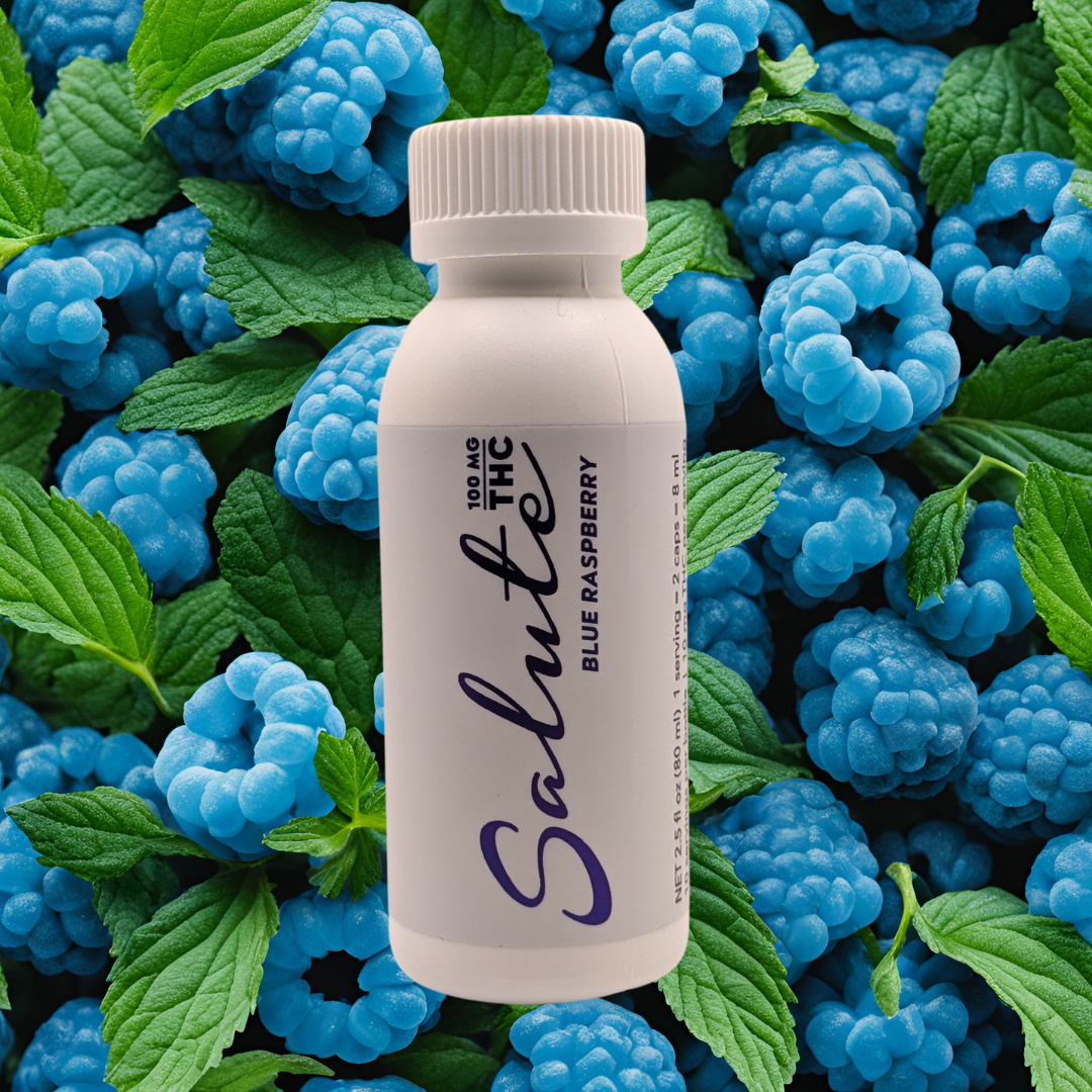 Photograph of product: Salute | Blue Raspberry