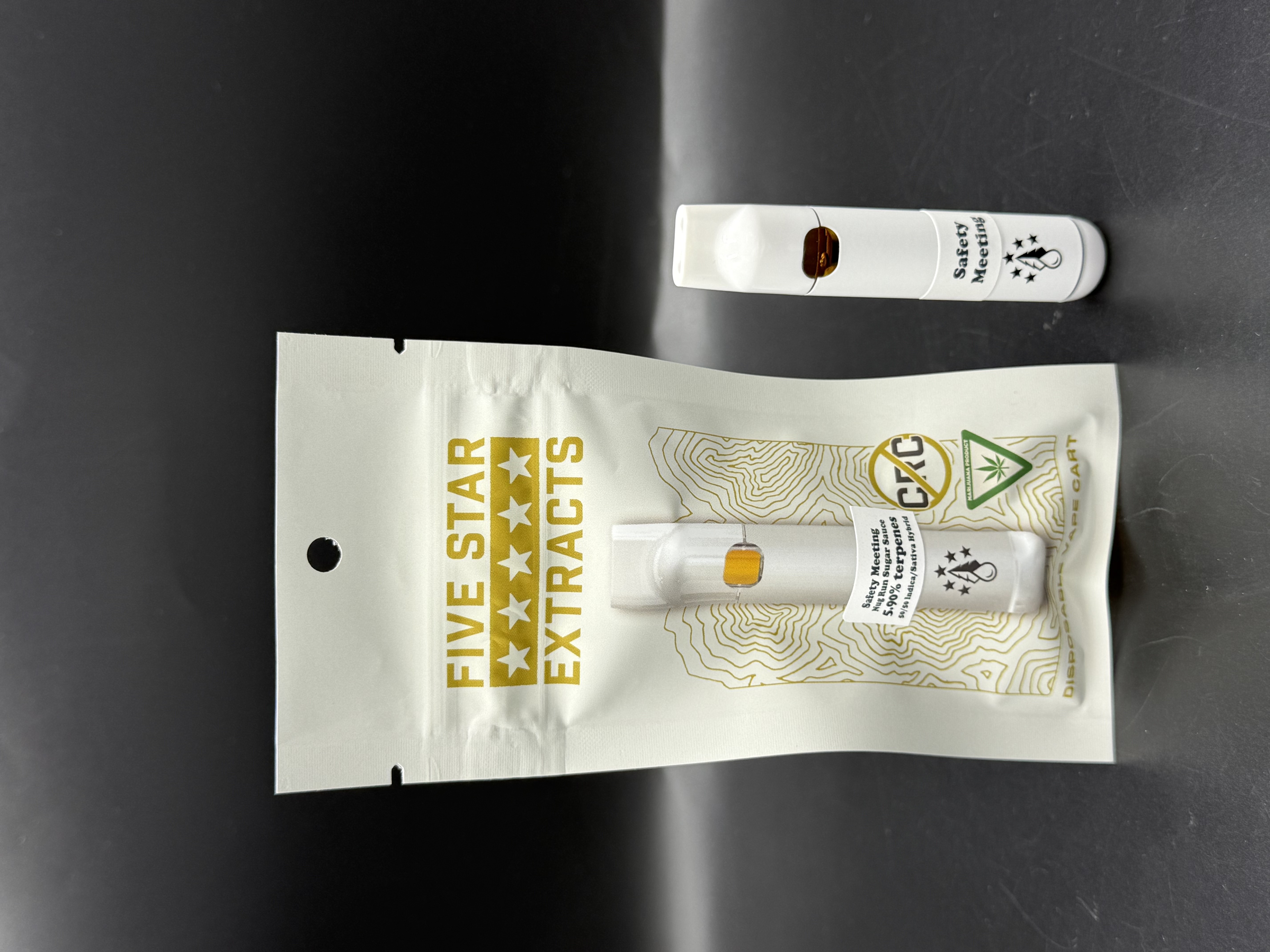 Photograph of product: SAFETY MEETING NUG RUN SUGAR SAUCE 1G DISPOSABLE