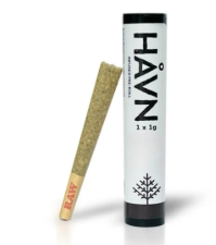 Photograph of product: HAVN | 007up X Peach Trop Drop au chocolat Rosin Infused Pre-Roll | 1.0g