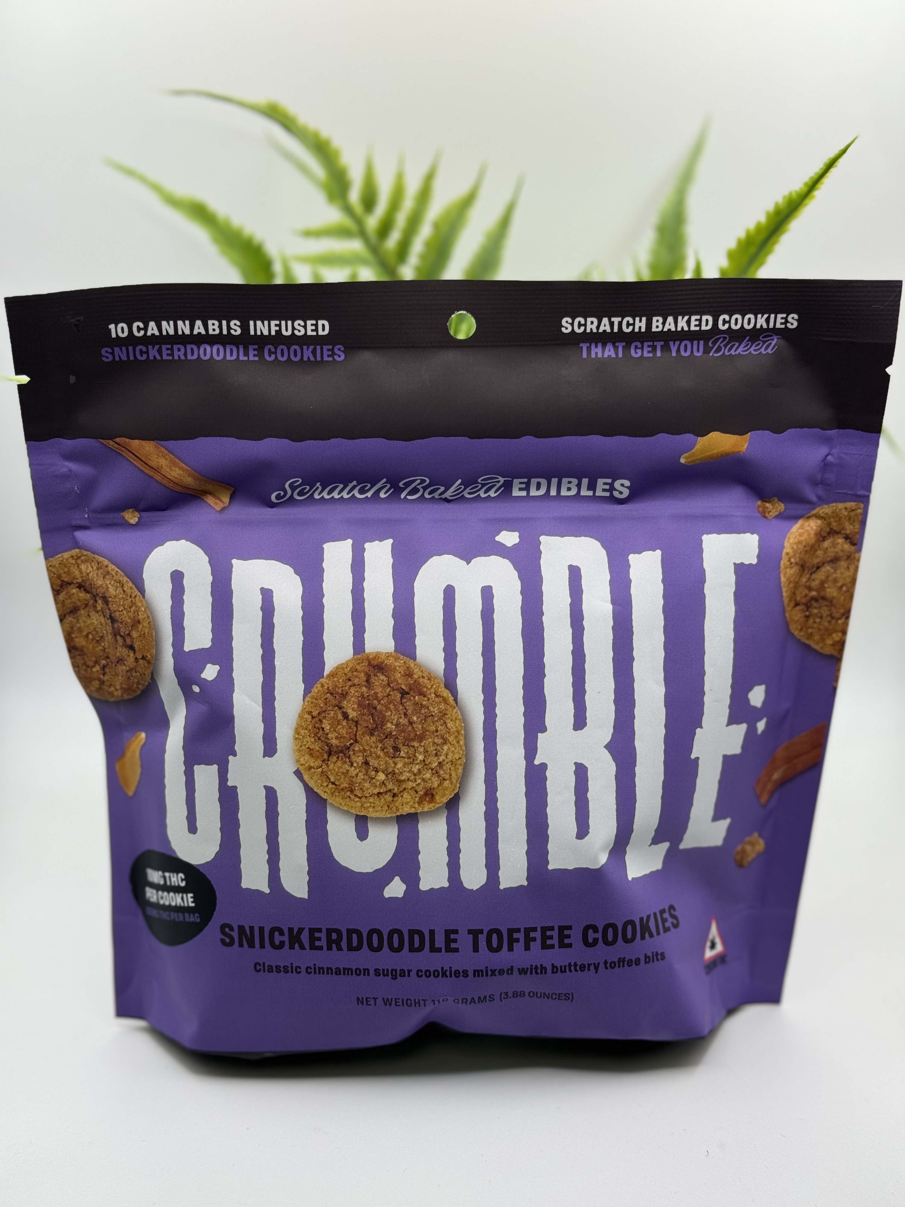 Photograph of product: Crumble | 100mg | Snickerdoodle Toffee Cookies