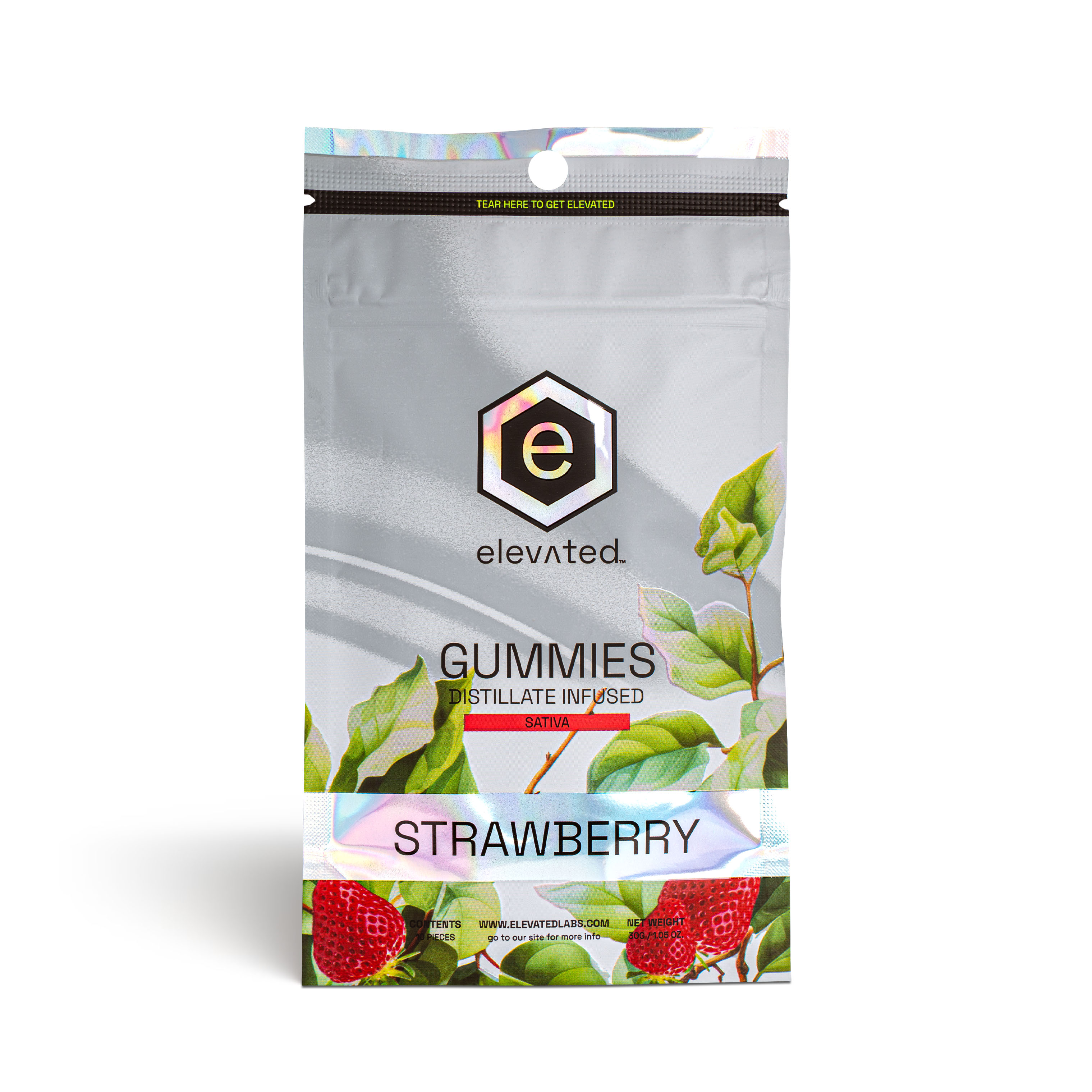 Photograph of product: Strawberry Gummies (Oui'd) - 100mg