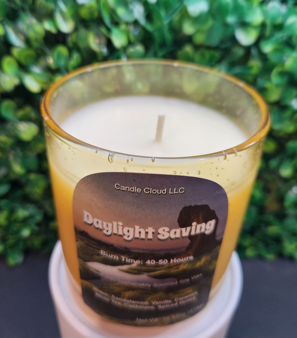 Photograph of product: Daylight Saving, by Candle Cloud LLC
