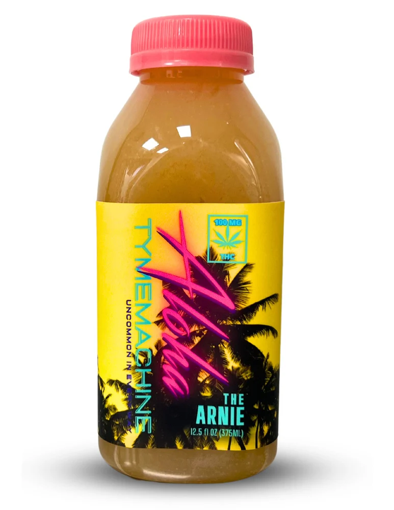 Photograph of product: Aloha Tyme Machine RSO Drinks 100mg - Blackberry Lemonade