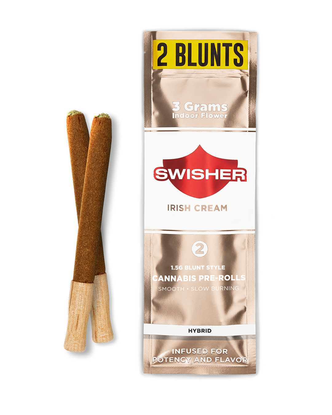Photograph of product: Swisher - Infused Blunt 1.5g - 2pk - Irish Cream - Hybrid