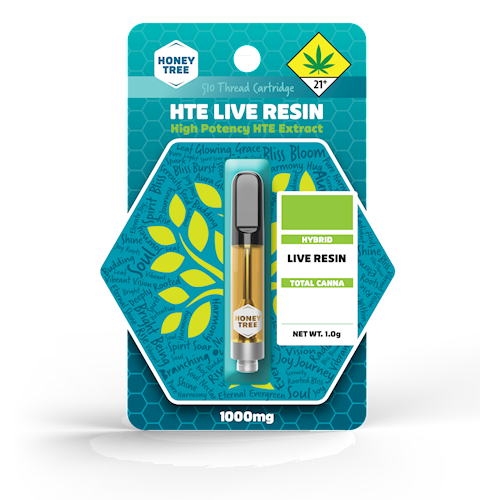 Photograph of product: Honey Tree | GMO Cookies | Cartridge | Live Resin | 1g | Oui'd (DOH)