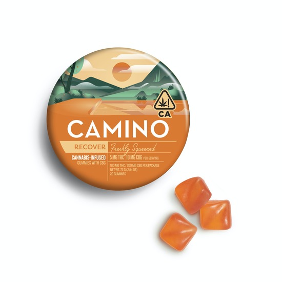 Photograph of product: Camino - Freshly Squeezed - CBG 1:2 Gummies 100mg