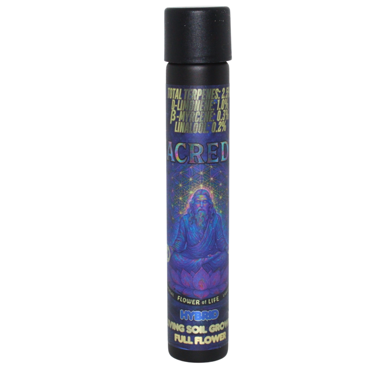 Photograph of product: FLOWER OF LIFE SACRED G FULL FLOWER PREROLL