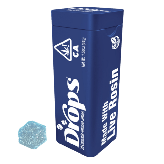 Photograph of product: Blueberry Rosin Drops 20mgTH-oui:50mgCBN:200mgCBD - 