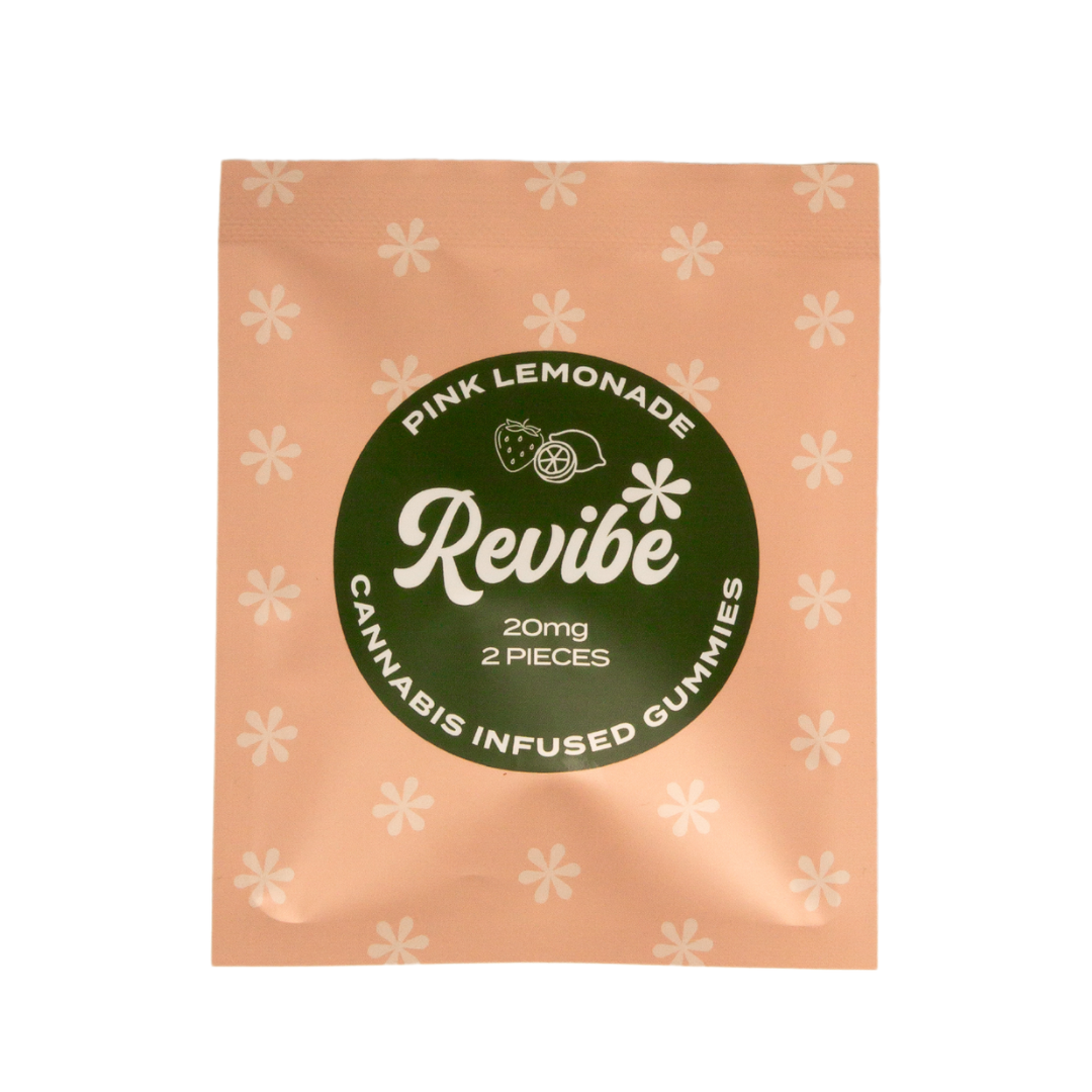 Photograph of product: Revibe - Pink Lemonade TH-oui Gummies (2 pack) - 20mg
