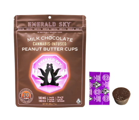 Photograph of product: Pb Cups Oui'd Milk Chocolate 100mg 20PK