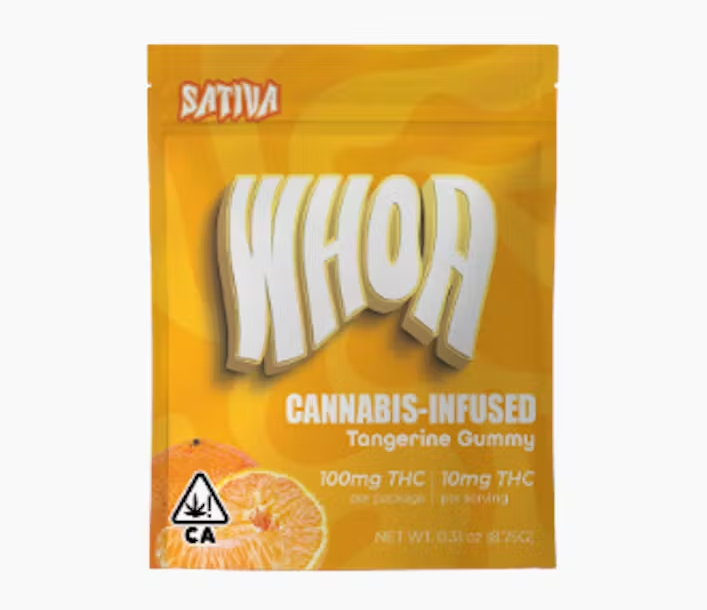 Photograph of product: WHOA Tangerine Oui'd Gummy 100mg