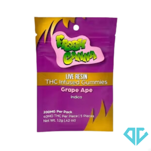 Photograph of product: Fresh Canna Grape Ape Live Resin Gummies 200mg