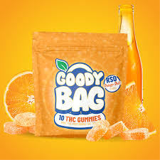 Photograph of product: Goody Bag BOMB Orange Soda RSO 50mg Gummy