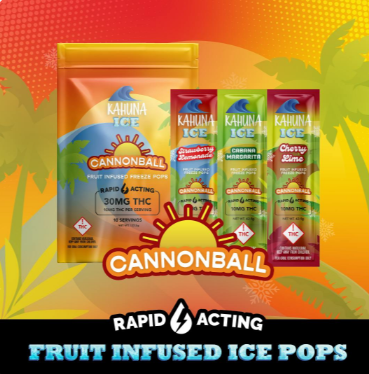 Photograph of product: Kahuna Freeze Pops-Cannonball 10pk