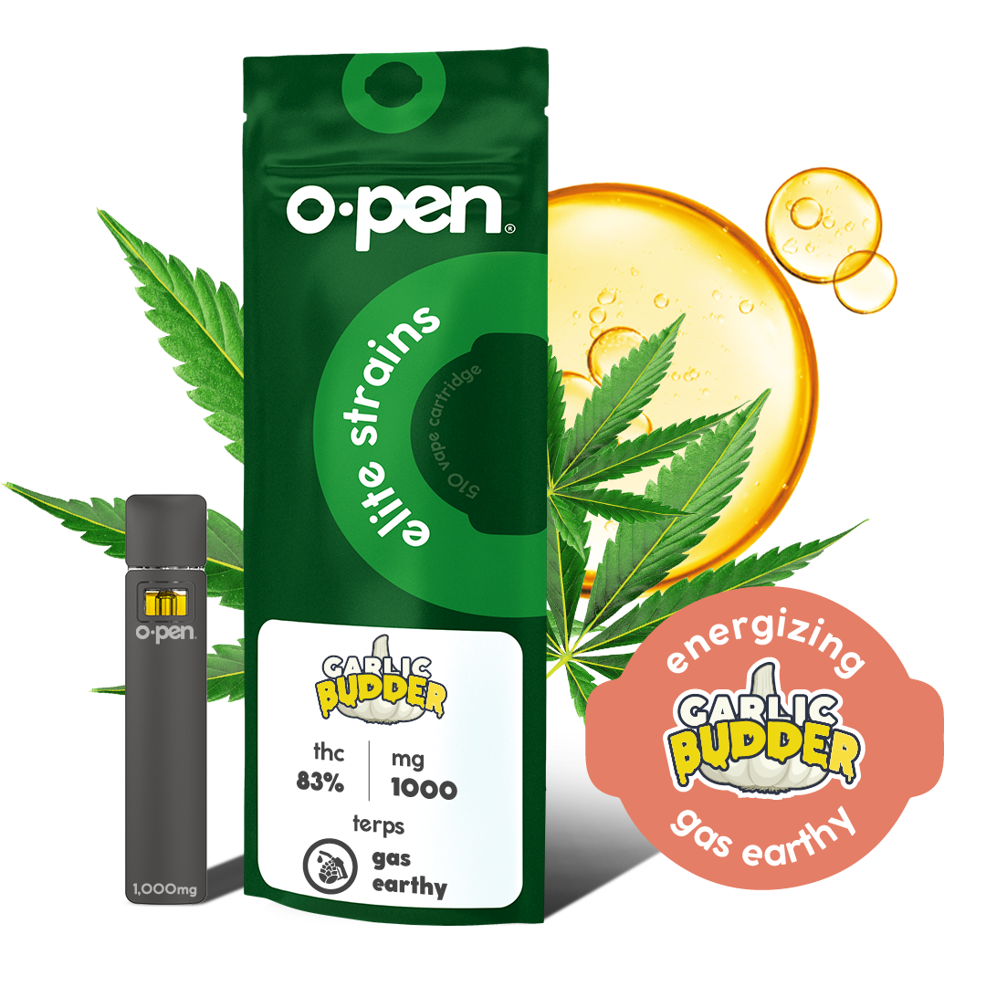 Photograph of product: O.pen Elite-Rosin+ AIO Energizing Garlic Budder