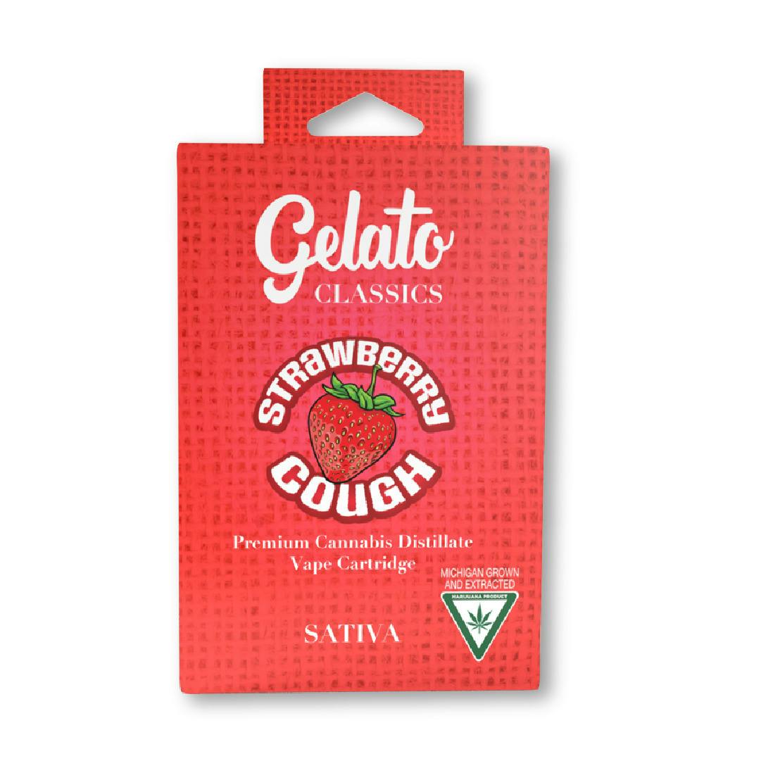 Photograph of product: Gelato | 1g Vape Cart | Strawberry Cough
