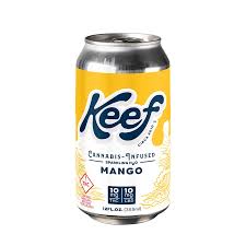 Photograph of product: KEEF DRINK MANGO SPARKLING WATER (H) 25MG