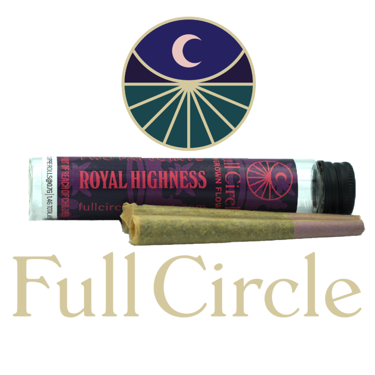 Photograph of Product: Full Circle Farm | Royal Highness OD Pre-roll | 2 x